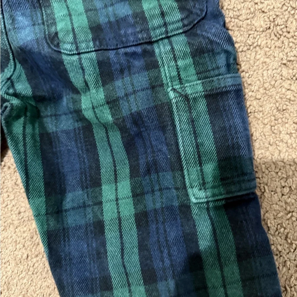 Vintage Polo Jeans Co. Kids Size‎ 5 Plaid Ralph Lauren Kids Carpenter Jeans N